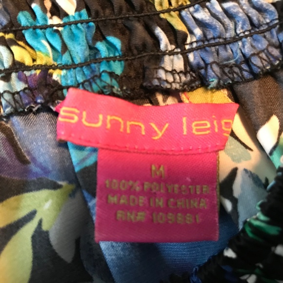 Sunny Leigh Womens M Floral Top - Picture 5 of 5